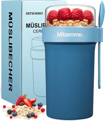 Müslibecher Joghurtbecher to Go Kinder mit Löffel Müsli Cup Becher