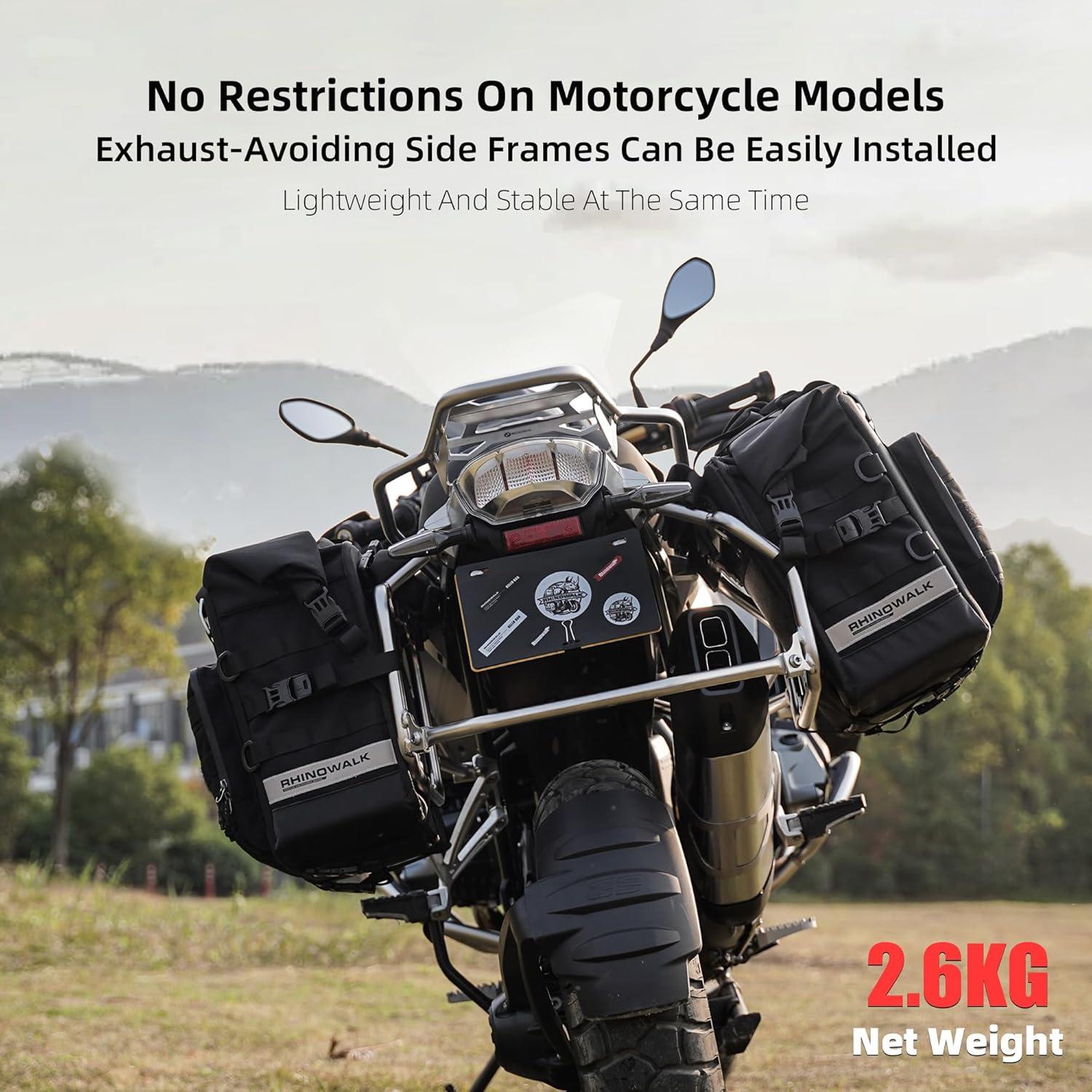 Motorradtasche 25L wasserdicht - Universal Motorrad Seitentasche - Hecktasche - Schnellverschluss - Rhinowalk