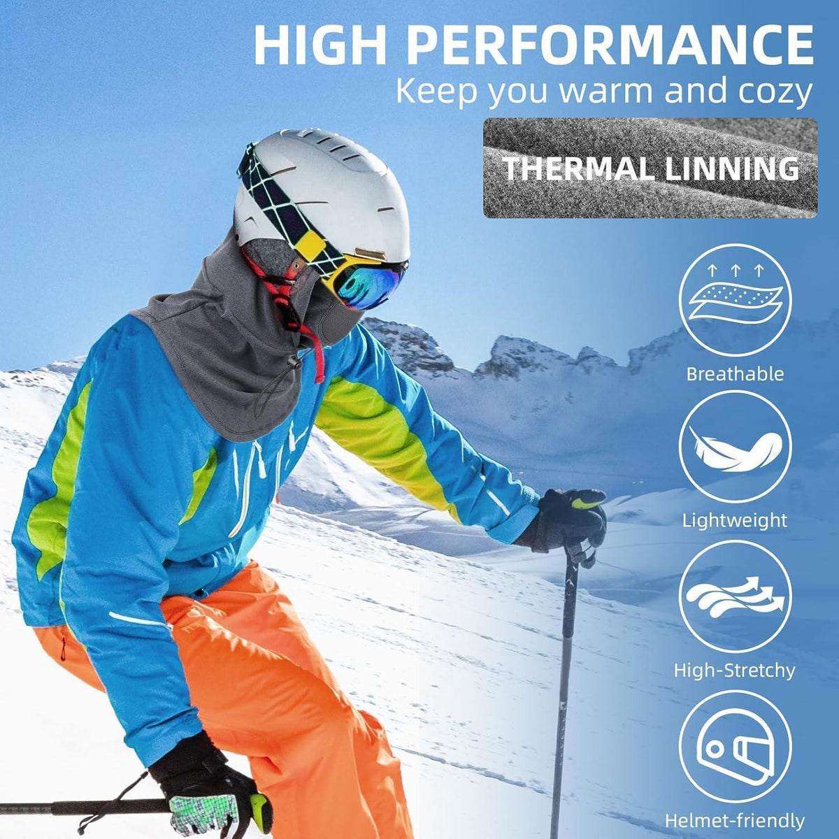 Sturmhaube Winter Herren Damen – Winddicht & Warm für Outdoor