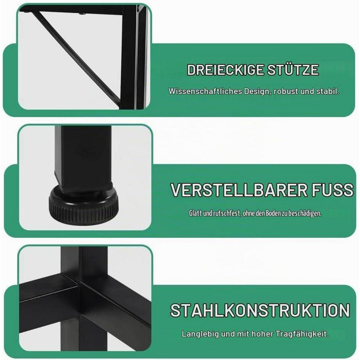 Schmaler Konsolentisch rustikales Braun – Flur & Wohnzimmer