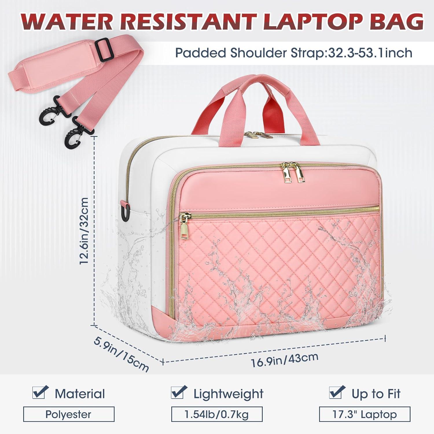 NEWHEY Laptoptasche 17,3 Zoll Damen Business Notebook Tasche