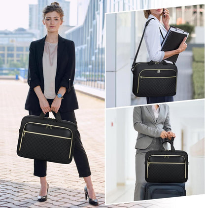 Laptoptasche 15,6 Zoll Damen Business Schwarz wasserdicht JETZT