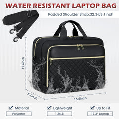Laptoptasche 17,3 Zoll Damen Business Notebook Tasche