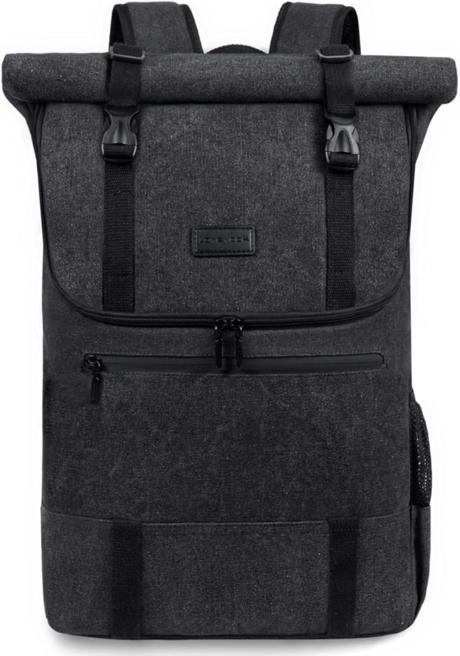 Rolltop Laptop Rucksack 17,3 Zoll Wasserdicht Uni Business Reisen