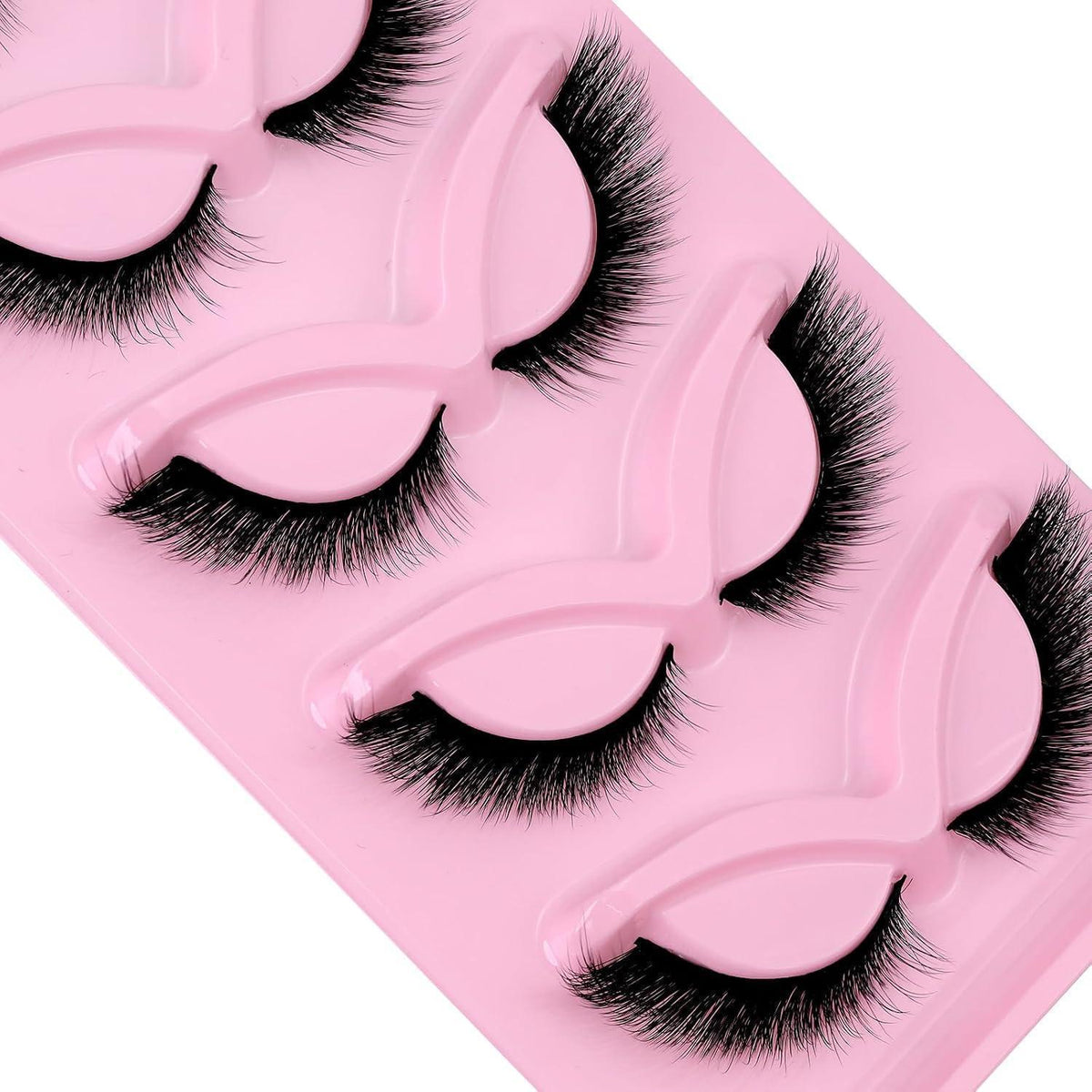 3D Wispy Fox Eye Wimpern 13mm – 5 Paar, Natürlicher Look