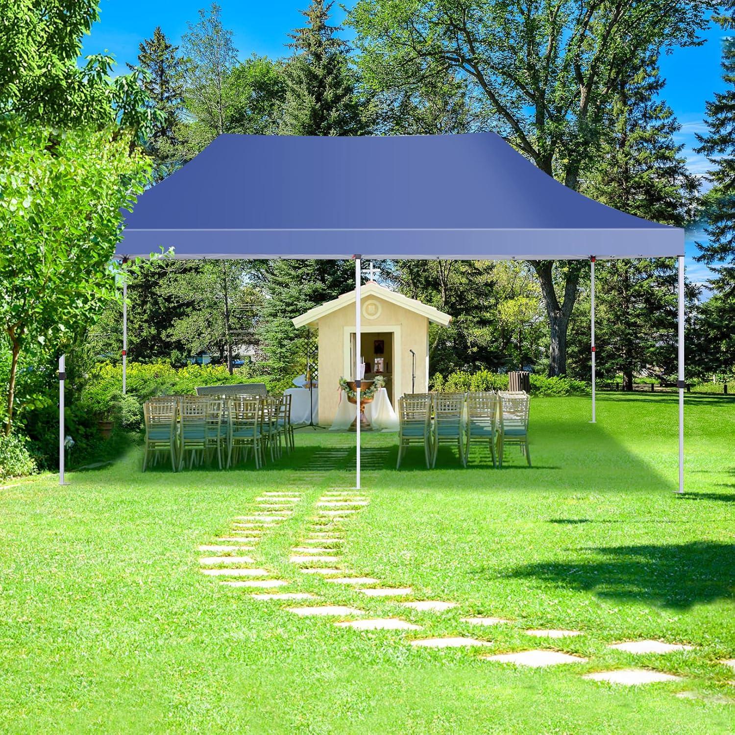 COBIZI Faltpavillon 3x6m Wasserdicht Stabil mit 6 Seitenwänden