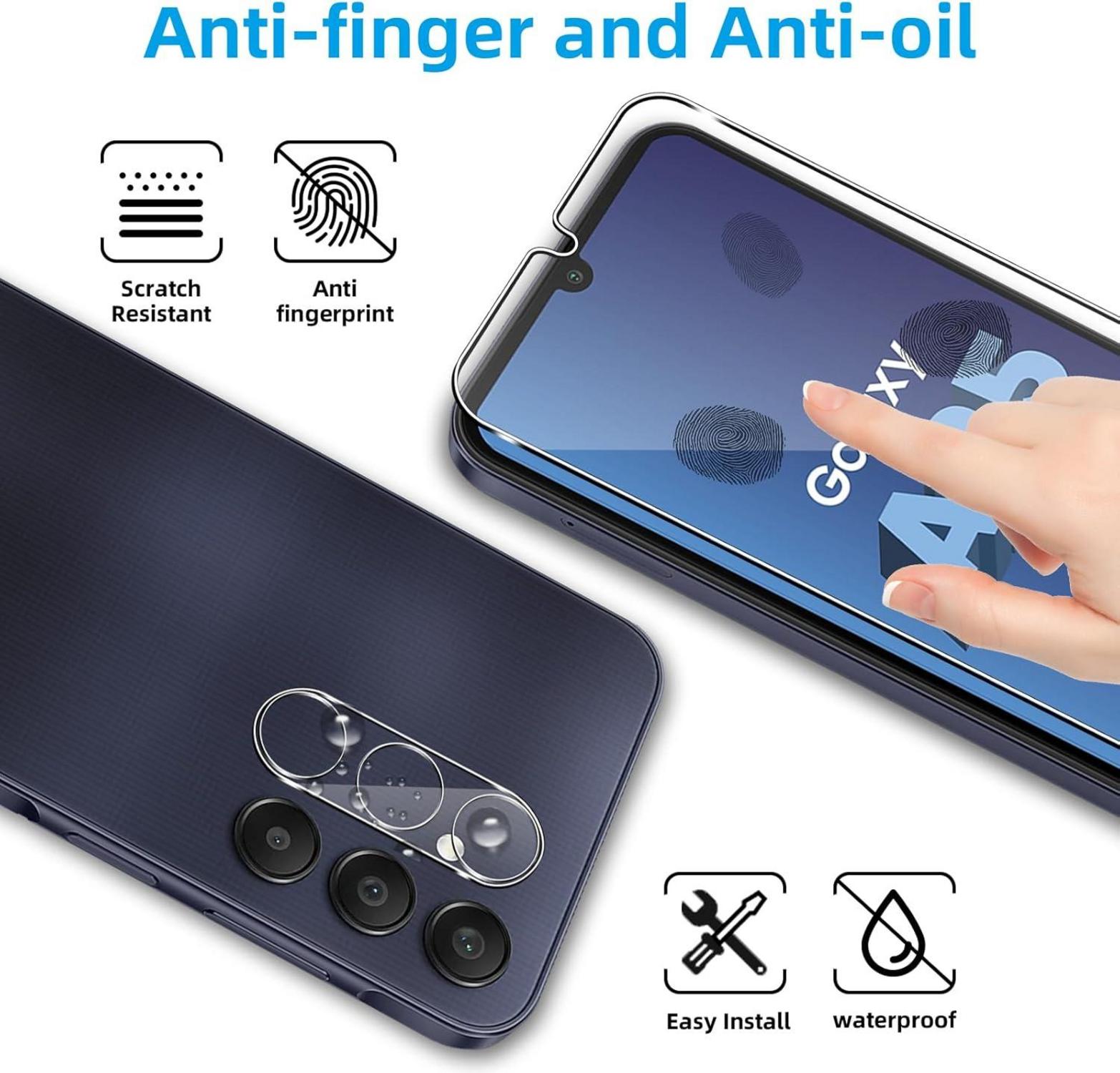 Samsung Galaxy A25 5G Schutzfolie 2+2 Stück Panzerglas