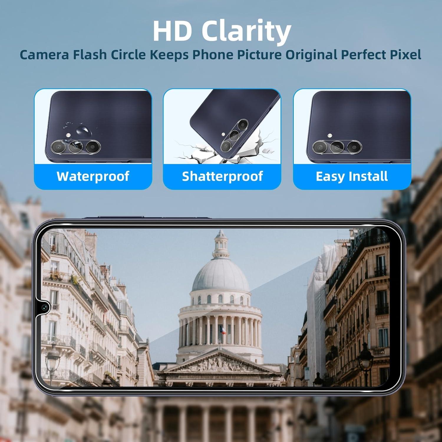 Schutzfolie + Kameraschutz Samsung Galaxy A25 5G Panzerglas Display