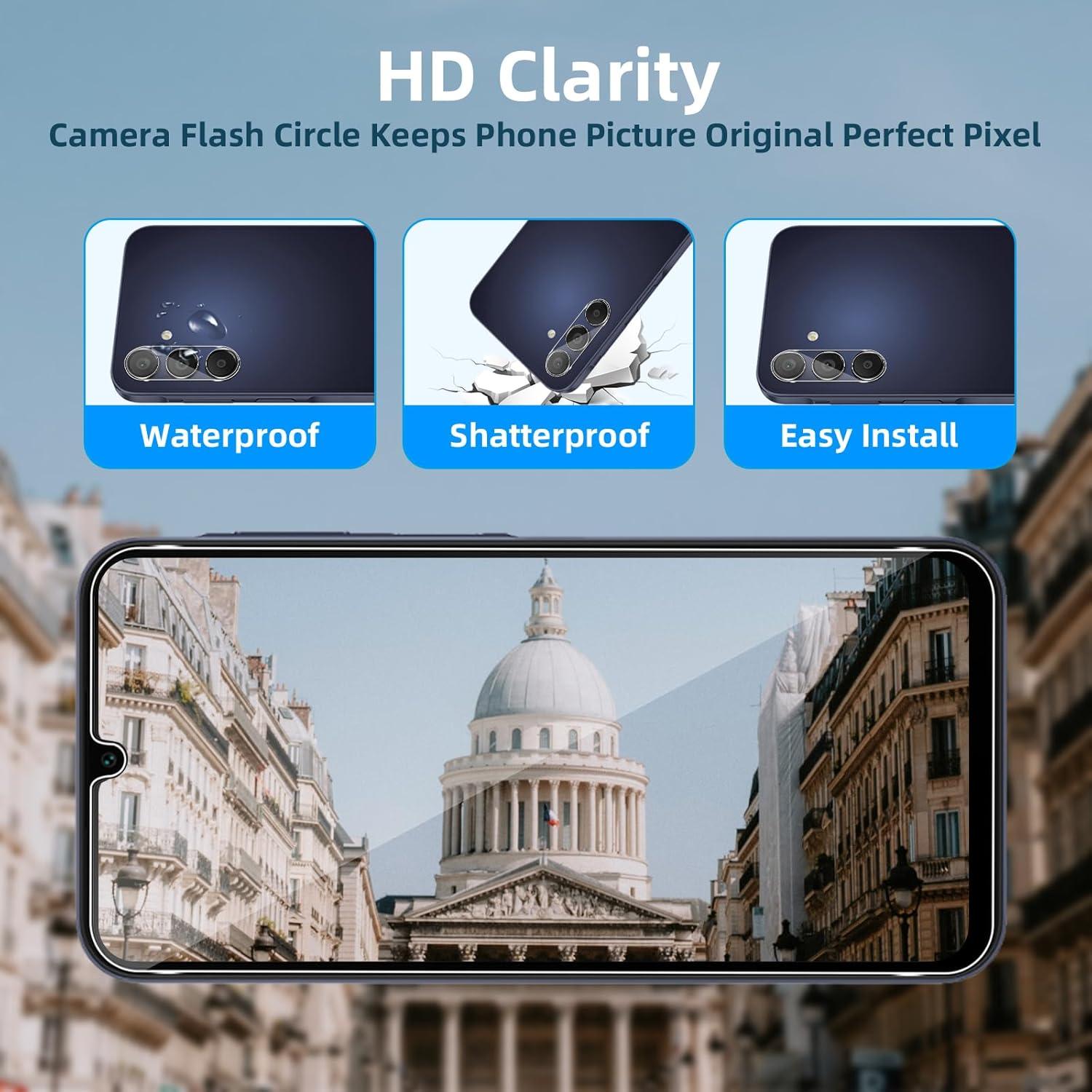Samsung Galaxy A15 5G 4G Panzerglas + Kameraschutz 9H Displayschutzfolie