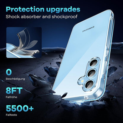 Transparente Samsung Galaxy A35 5G Hülle mit 2 Stück