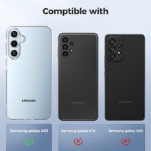 Transparente Samsung Galaxy A55 5G Hülle + 2x Hartglas