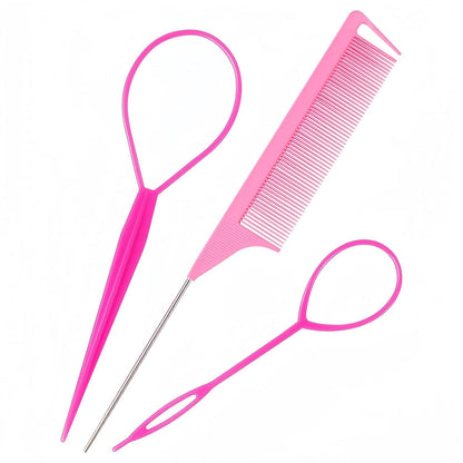 3er Set Frisurenhilfe Haar Twister Haarflechtwerkzeug DIY Frisuren