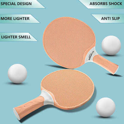 Senston Tischtennisschläger Set 2 Schläger 3 Bälle Tasche
