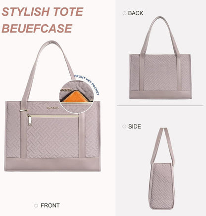 Laptop Handtasche Damen 15,6 Zoll Aktentasche Leichte Tote Bag