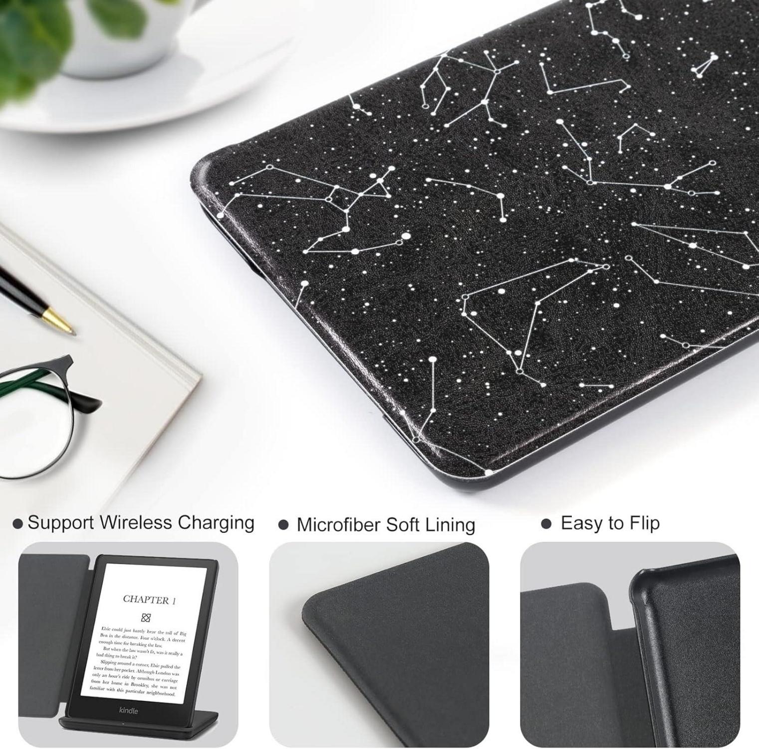 CoBak Hülle für Kindle Paperwhite Signature Edition - Smart-Cover mit Auto-Sleep-Wake-Funktion