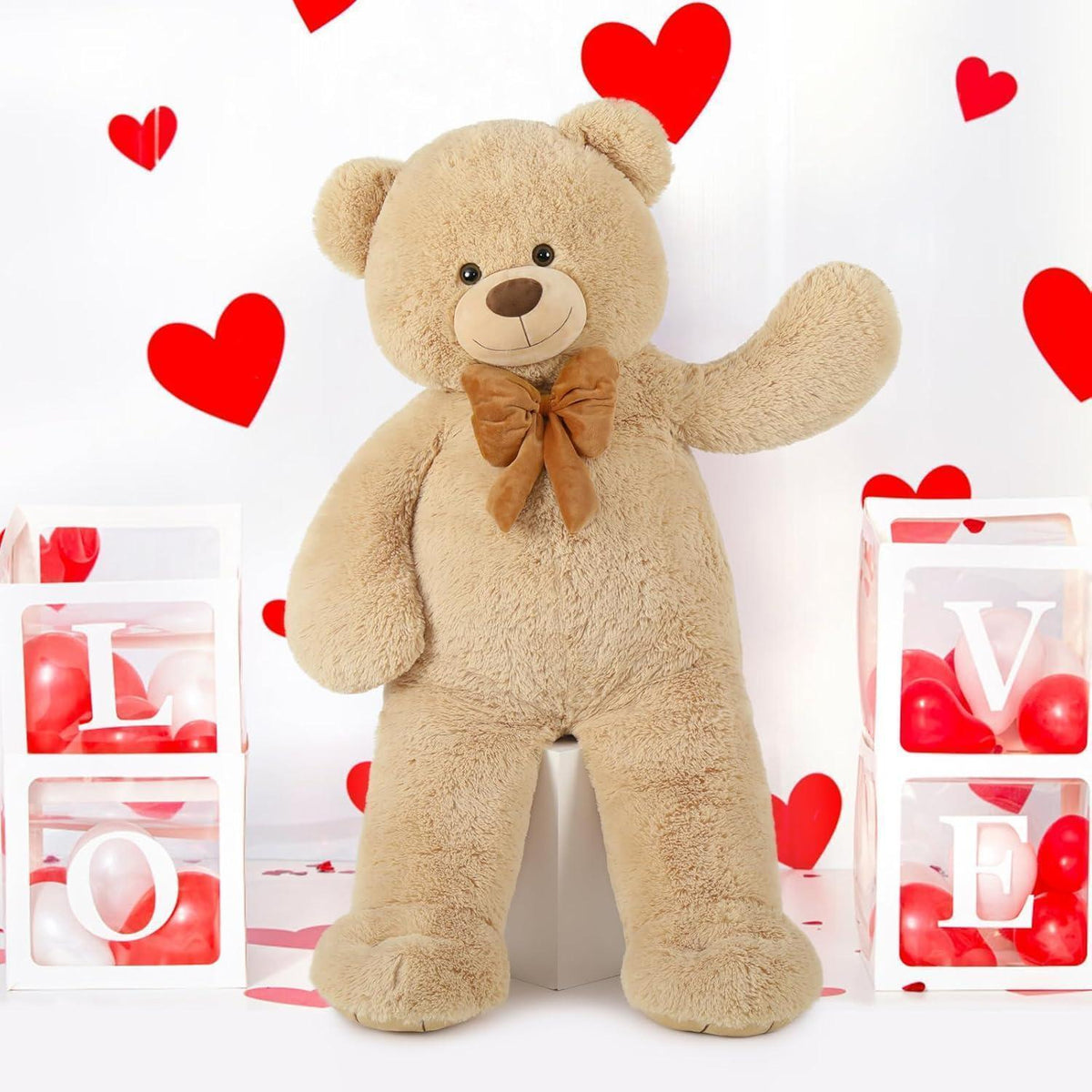 Riesiger 120cm Teddybär - XXL Kuscheltier für Valentinstag & Geburtstag