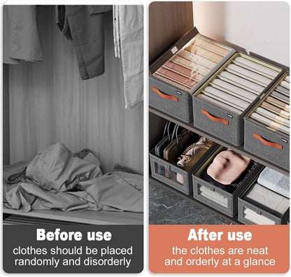 Kleiderschrank Organizer 2er Set faltbar 9 Fächer Unterwäsche Ordnungssystem