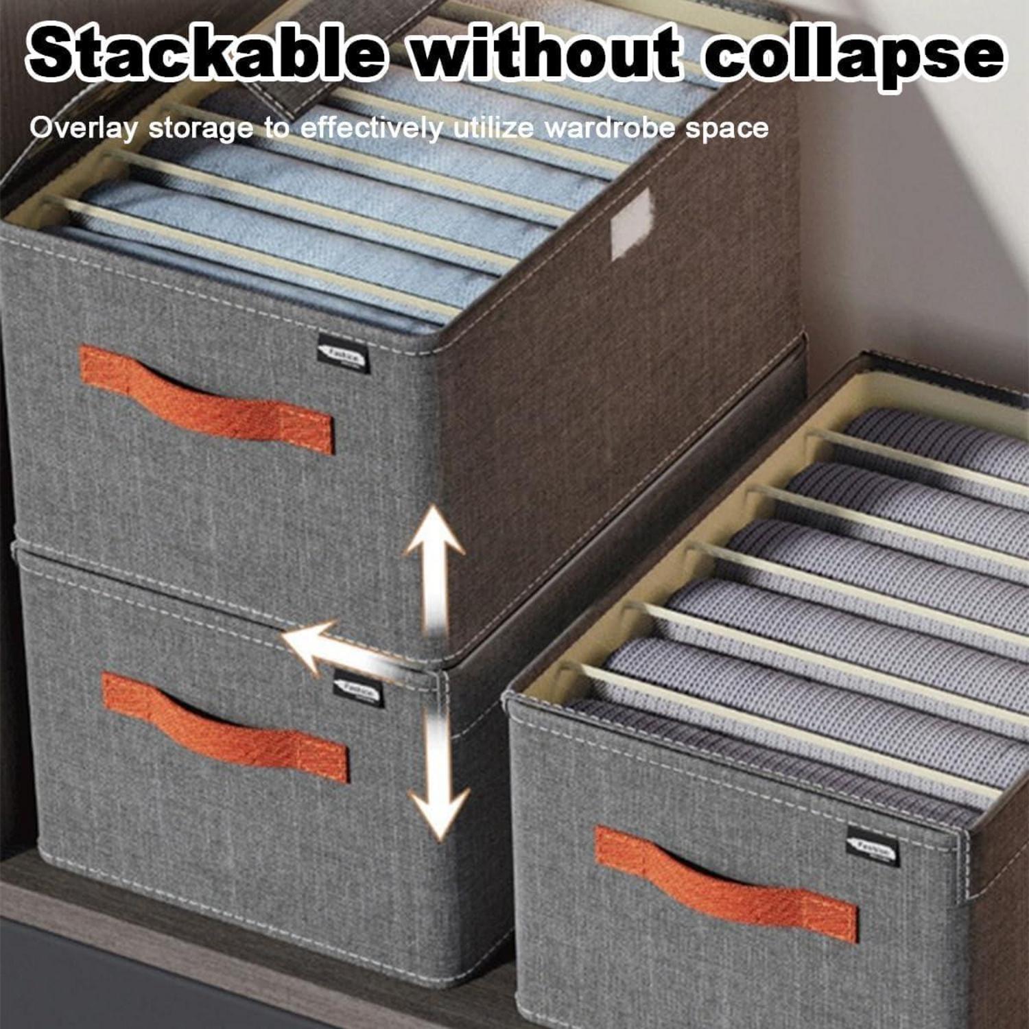 Schubladen Organizer 2er Set für Kleiderschrank, faltbar