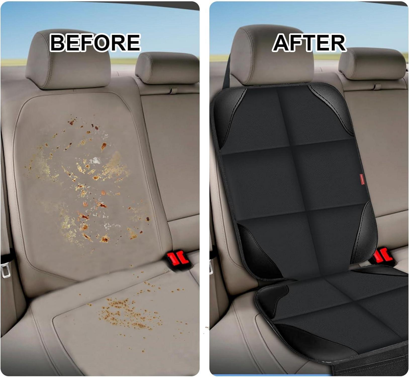 2er Set Autositzschoner wasserdicht mit Netztaschen für SUV & Limousine