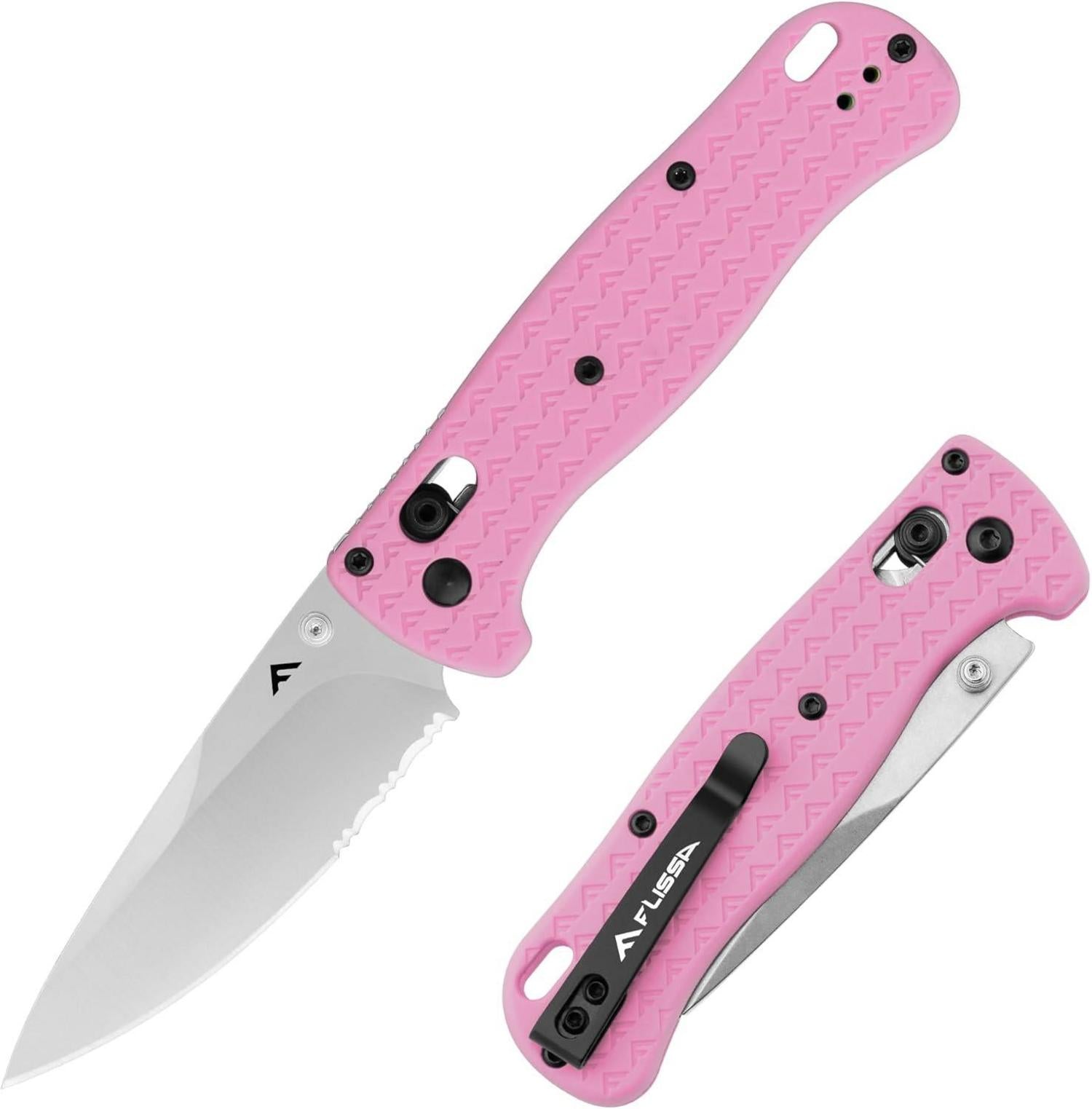Taschenmesser Klappmesser Outdoor Survival Messer AUS-8 Edelstahl Rosa