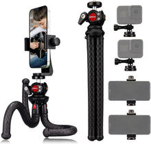 Flexibles Handy Stativ mit XL Halter, Go Pro Adapter - Set *2