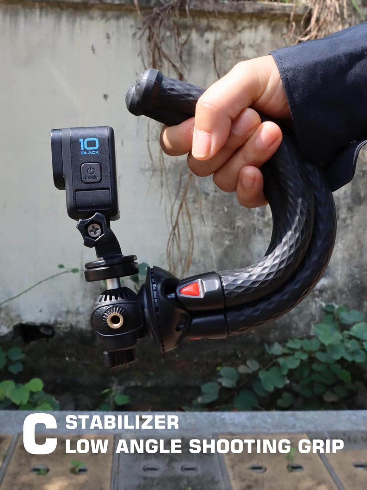 Flexibles Handy Stativ Set mit XL Halterung und Go Pro Adapter