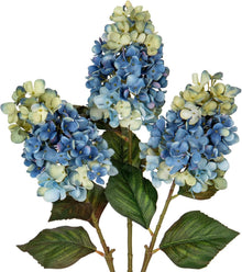 Künstliche Hortensien Dekoblumen 3er Set Dodger Blau 73CM