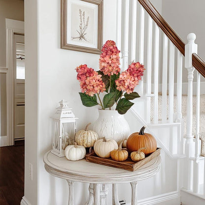 Künstliche Hortensien 3er Set, 70cm lang, Dekoblumen für Blumengestecke