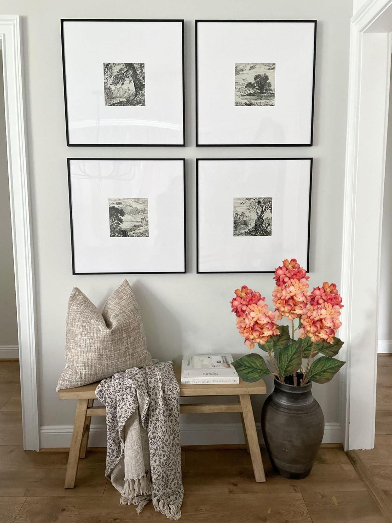 Künstliche Hortensien Set 70CM Rispenhortensie Deko Blumen Herbst Deko