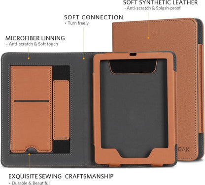 CoBak Kindle Paperwhite Hülle Smart-Cover Auto-Sleep-Wake SD_Braun