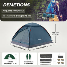 Ultraleichtes Campingzelt für 2 Personen Wasserdicht und