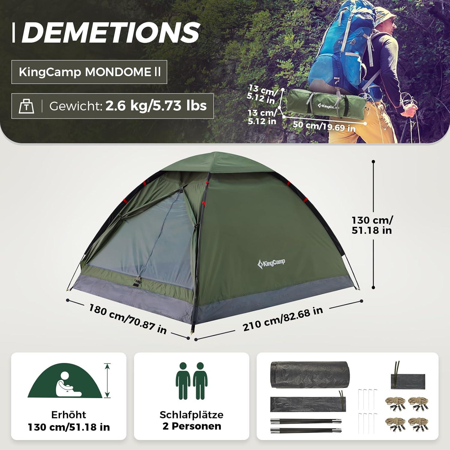 Ultraleichtes Camping Zelt für 2