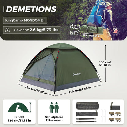 Ultraleichtes Camping Zelt für 2