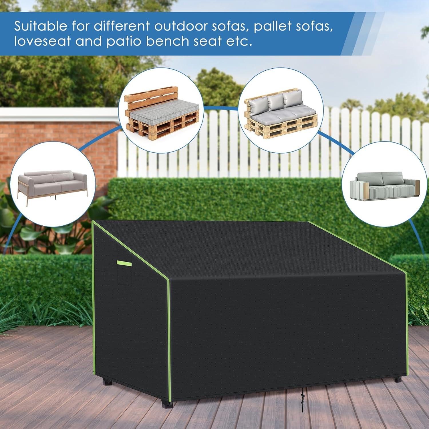 Palettenmöbel Abdeckung Outdoor 200x99x89cm Wasserdicht Oxford Stoff
