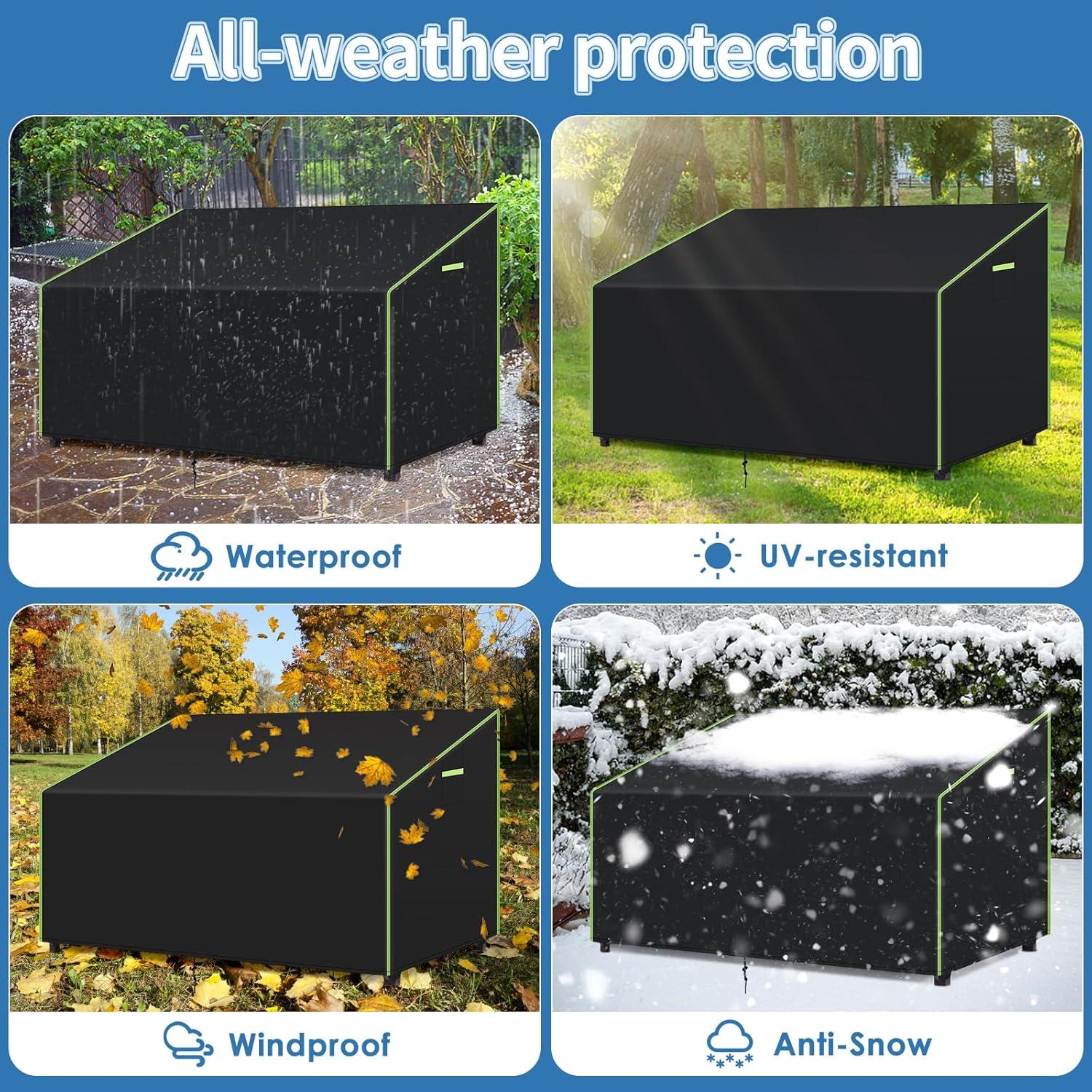 Palettenmöbel Schutzhülle 200x99x89cm wasserdicht 420D Oxford