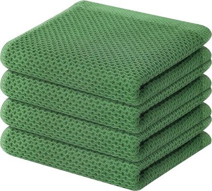 Geschirrtücher 100% Baumwolle 4er Set Weich Saugfähig 32 x 72 cm