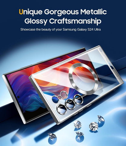 Magnetische Hülle für Samsung Galaxy S24 Ultra mit Kameraschutz