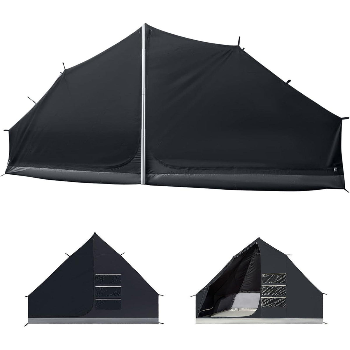 Glampingzelt für 6-12 Personen, Baumwolle, wasserdicht, mit Innenzelt
