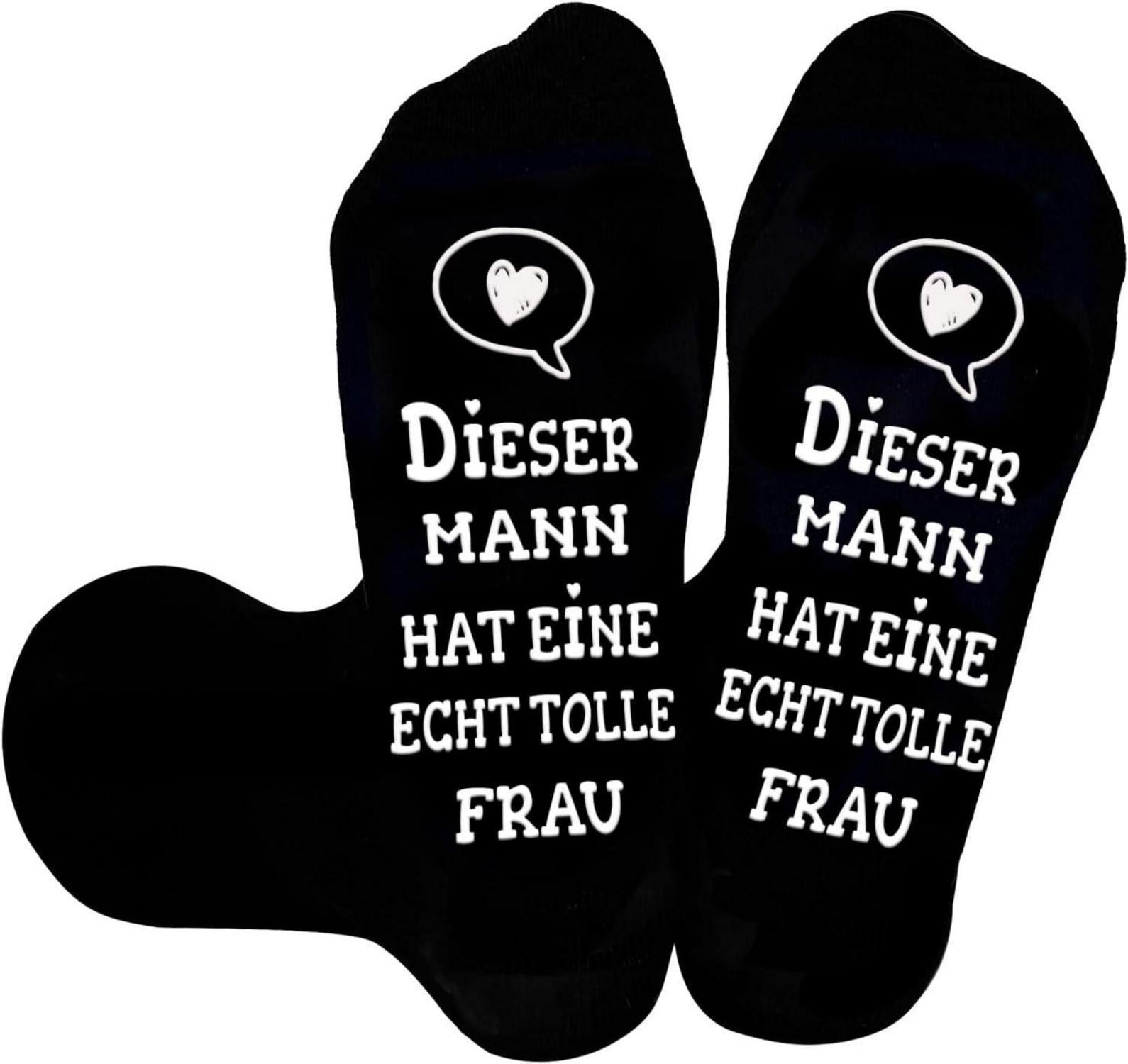 Partner Socken Lustige Sprüche Valentinstag Hochzeit Schwarz