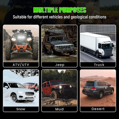 Abschleppseil 9m – 46500 lbs Tragfähigkeit für PKW, LKW & Offroad