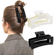 Quadratische Klauenclips Haarklammern Matt Rutschfest Mittlere Größe