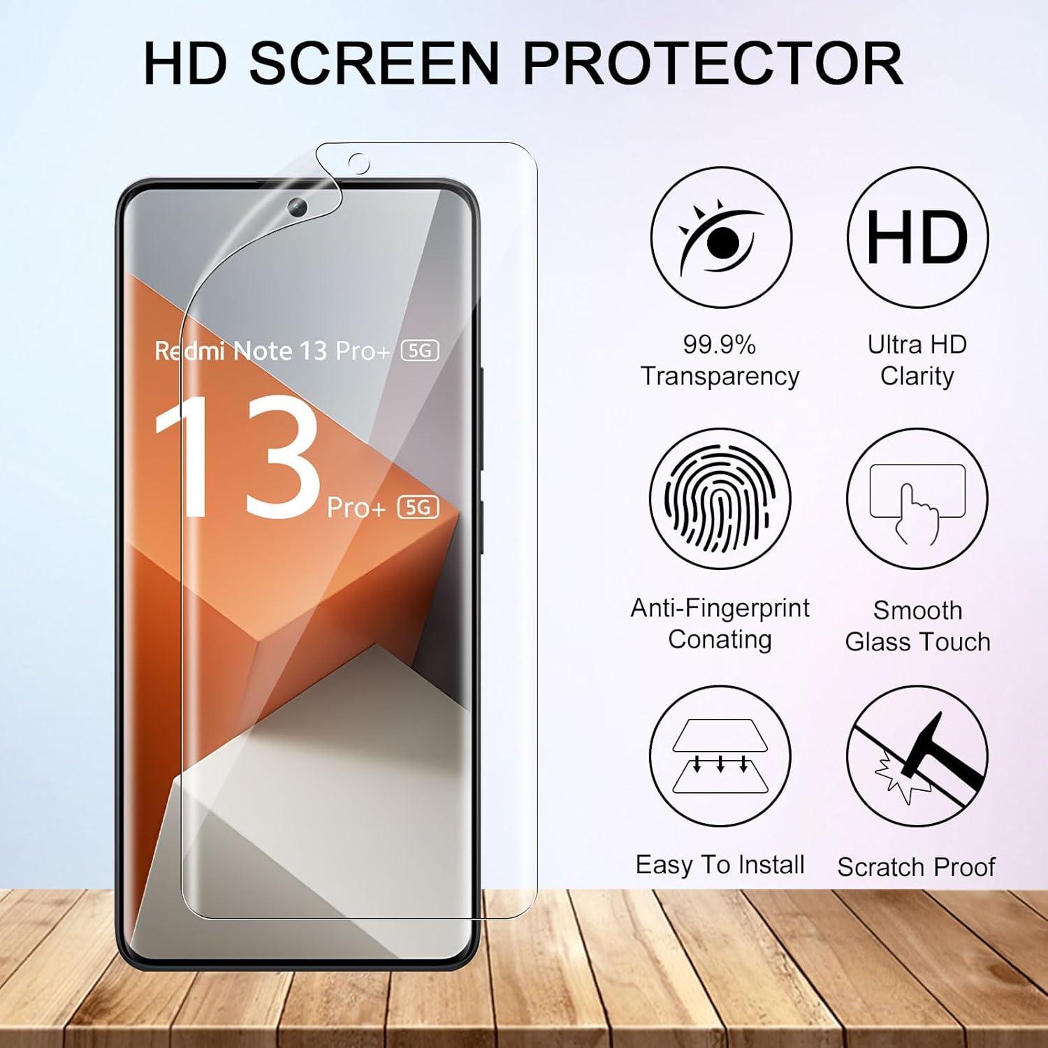 Displayschutzfolie Set, Xiaomi Redmi Note 13 Pro Plus 5G