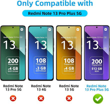 Panzerglas für Xiaomi Redmi Note 13 Pro Plus 5G 2+2 Set