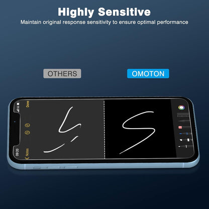 OMOTON iPhone 11 XR Panzerglas 3er Set Displayschutzfolie 9H Härte Transparent