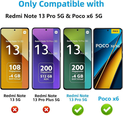 Schutzhülle Silikon für Xiaomi Redmi Note 13 Pro 5G Poco X6