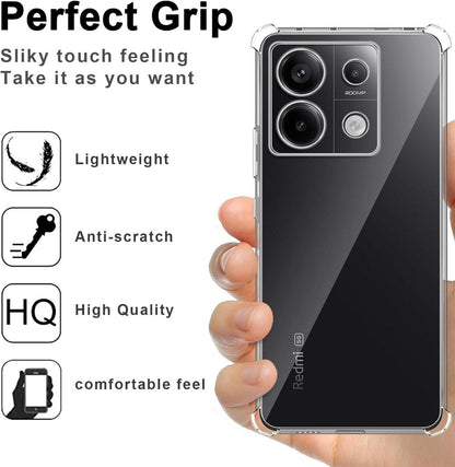 Schutzhülle + 2x Panzerglasfolie für Xiaomi Redmi Note 13 Pro 5G Poco X6