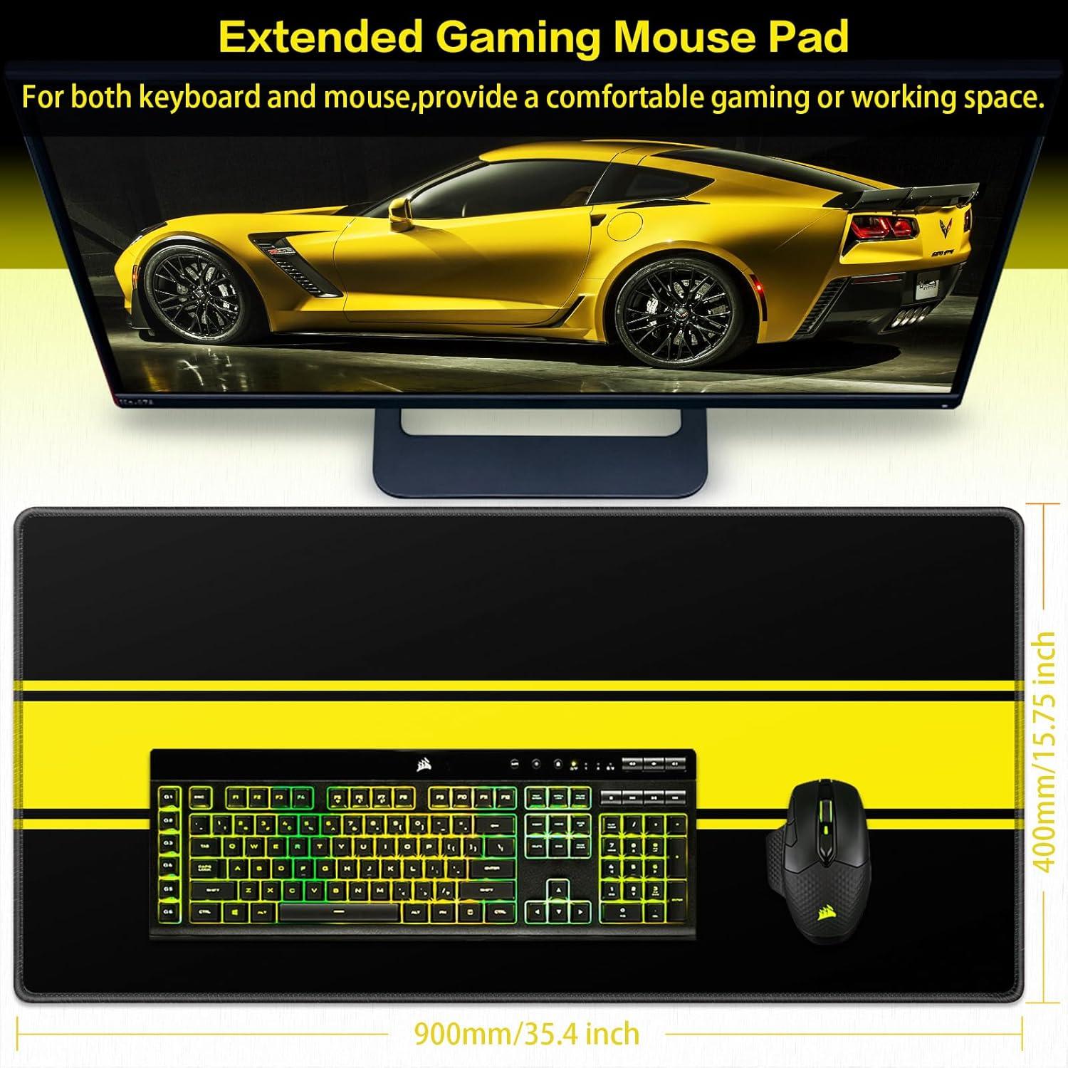 Abetcabe Gaming Mauspad XXL 900x400mm Wasserdicht Rutschfest