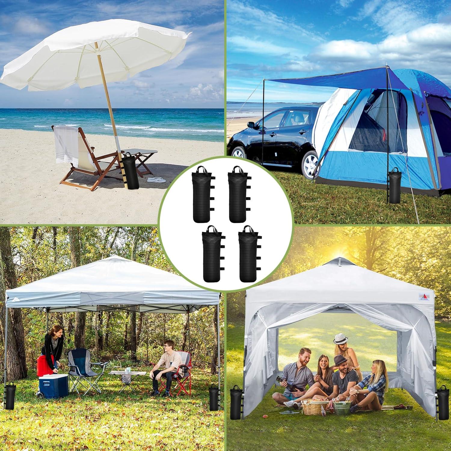 4er Set Pavillon Gewichte 800D Oxford Sandsäcke Beschwerung Outdoor