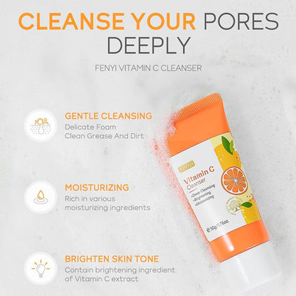 Vitamin C Hautpflege Set Anti-Aging 4tlg