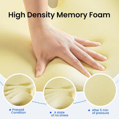 Memory Foam Orthopädisches Sitzkissen zur Steißbeinlinderung, Schwarz